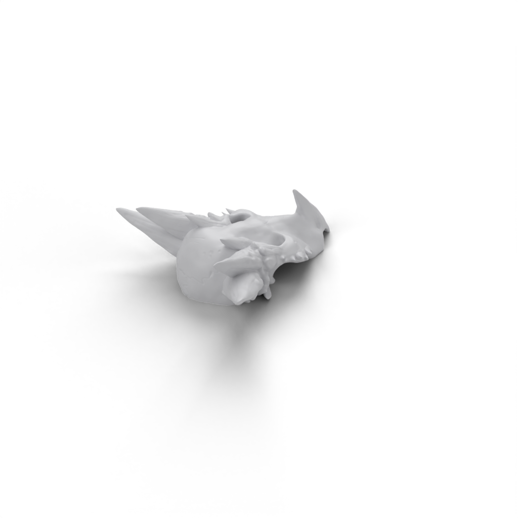 Printed Into Existence Dragon Skull view 2